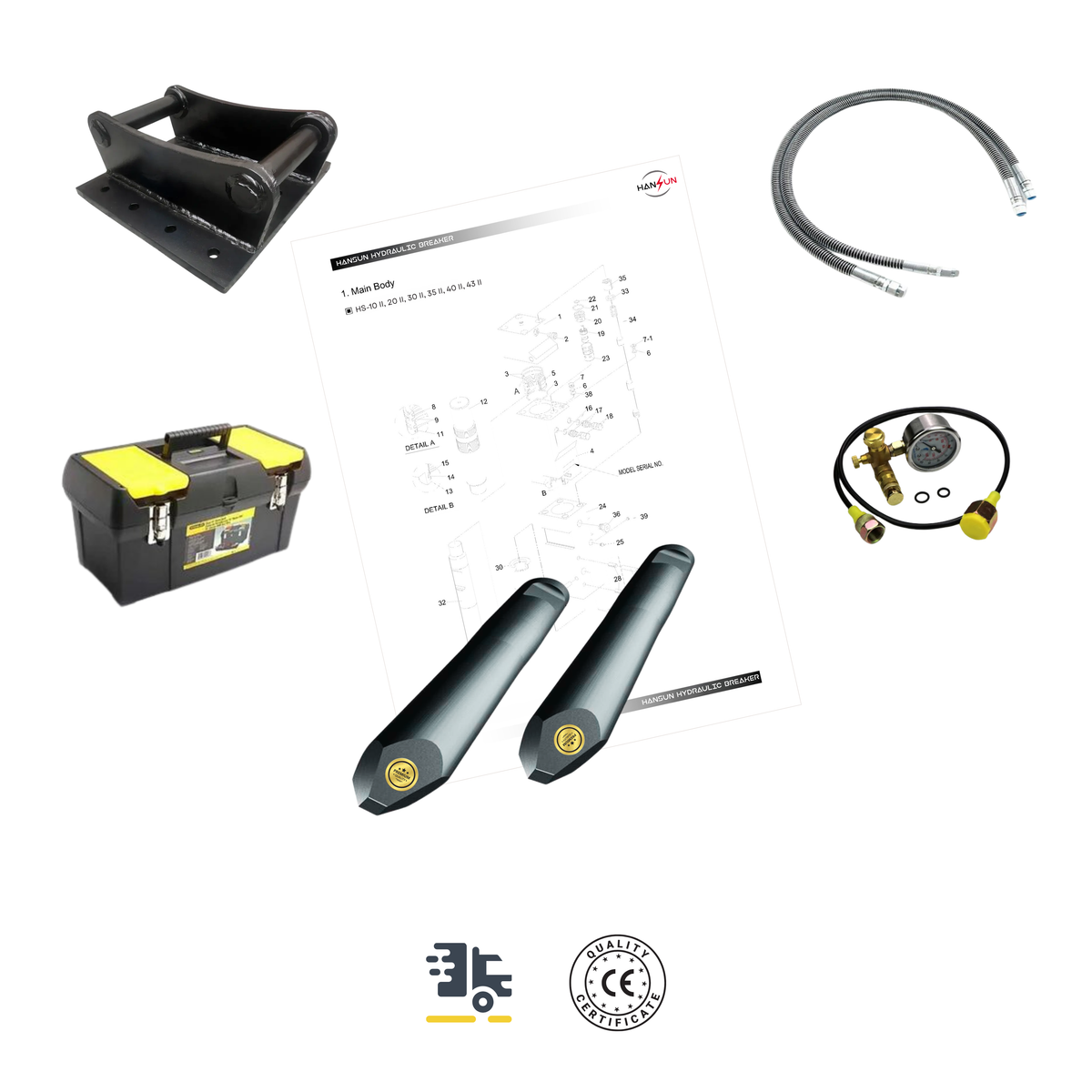 Martillo HANSUN HS-20 II LN (1.2-3.0 TN)