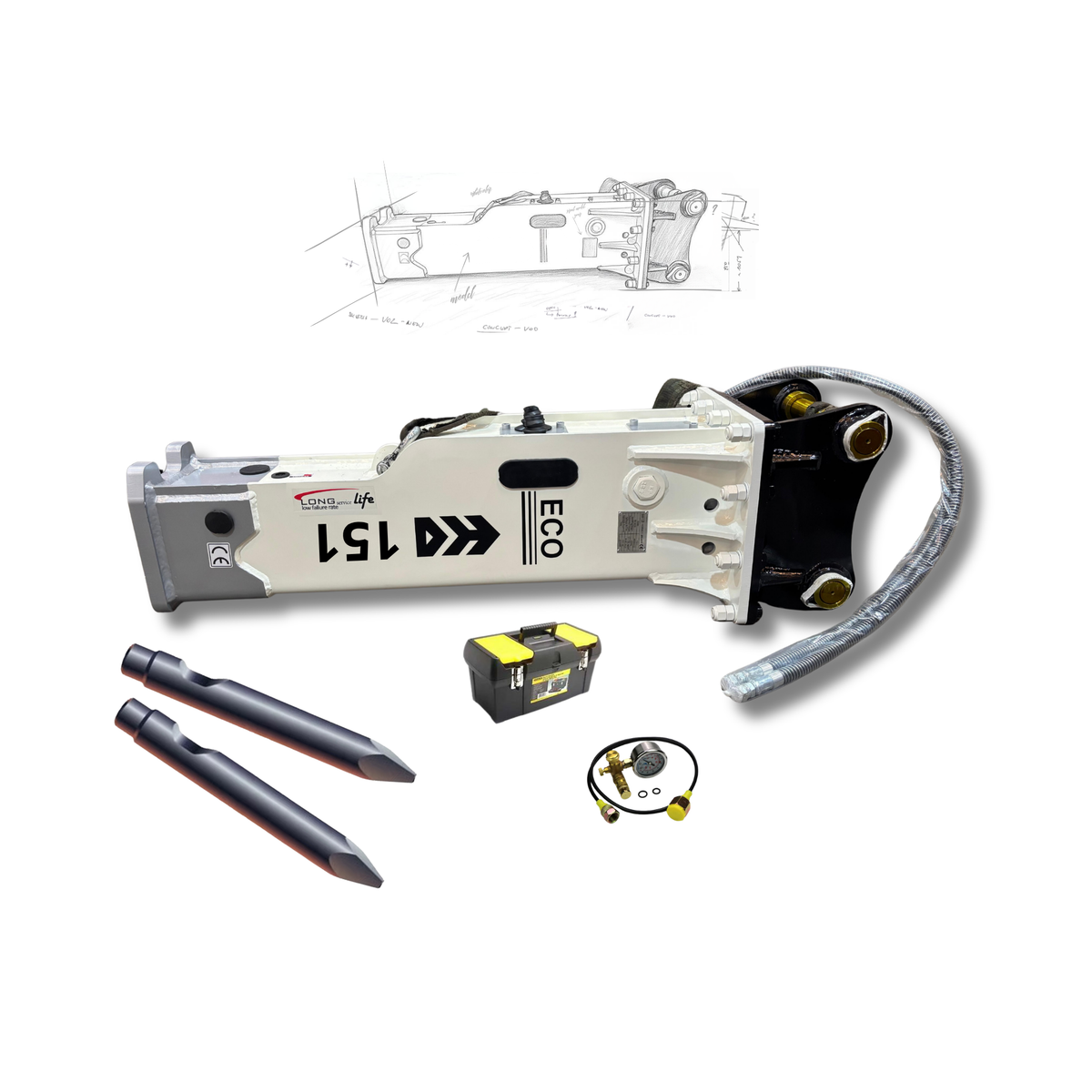 Martillo HANSUN HS-151 II LN (36.0-45.0 TN)
