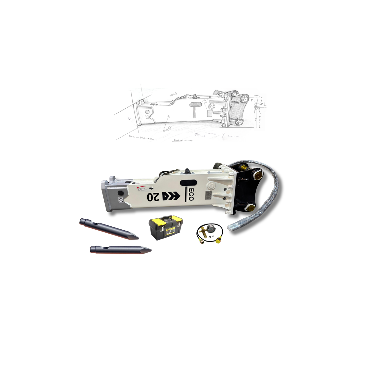 Martillo HANSUN HS-20 II LN (1.2-3.0 TN)