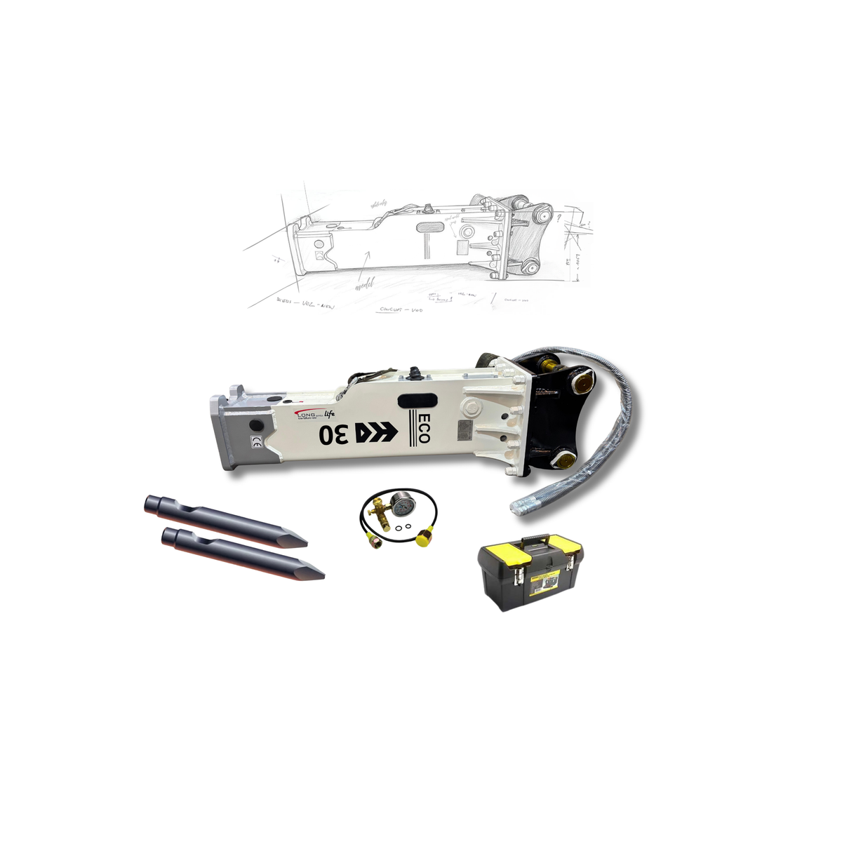 Martillo HANSUN HS-30 II LN (2.5-4.5 TN)