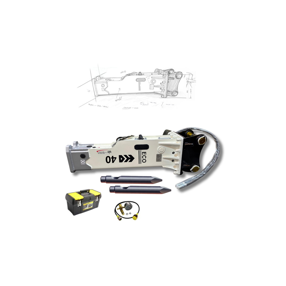 Martillo HANSUN HS-40 II LN (4.0-7.0 TN)